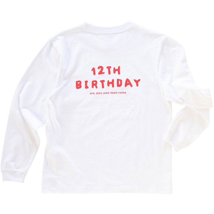 12TH BIRTHDAY ロングスリーブTシャツ (白)