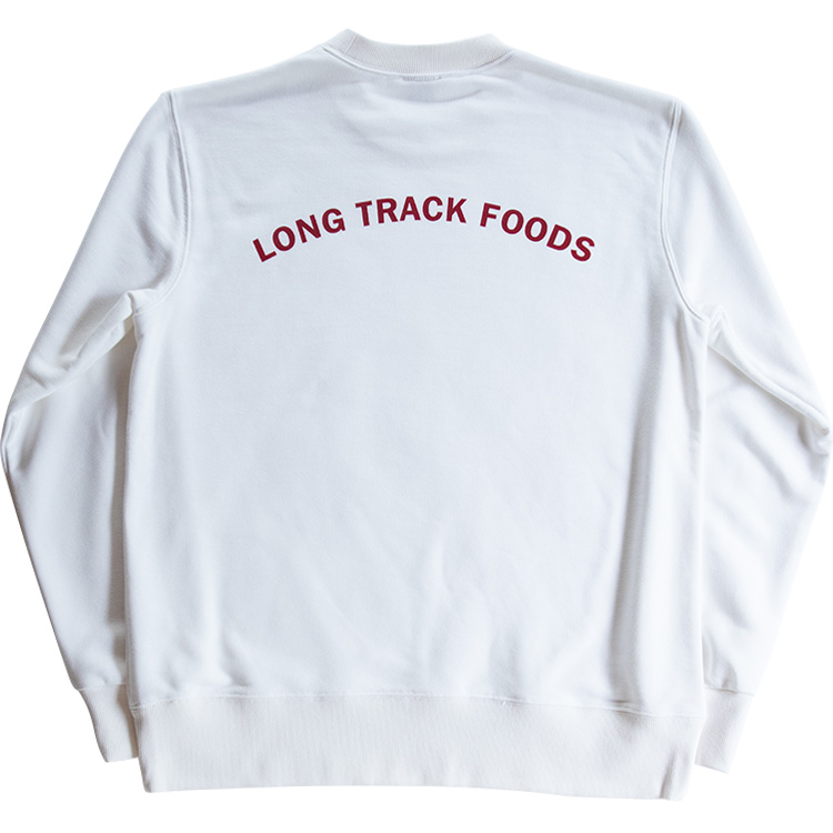 LONG TRACK FOODS LOGOスウェット（白）