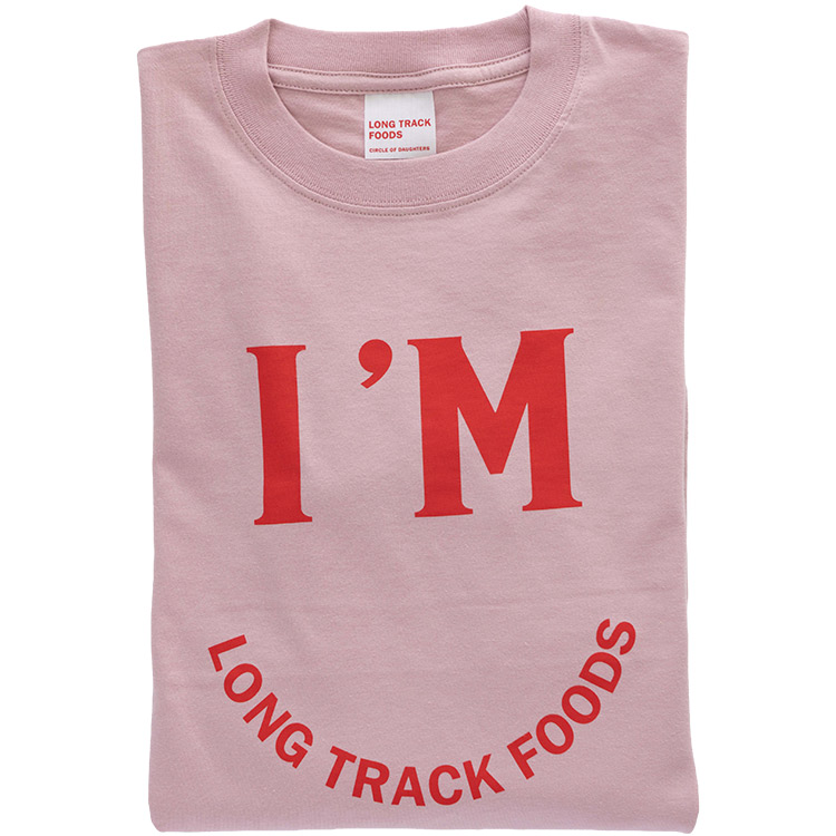 I’M FINE THANK YOUロングスリーブTシャツDUSTY PINK